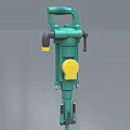 Industrial Equipment Green And Yellow Pneumatic Hammer With Handle And Hose Connection