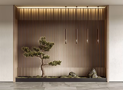 New Chinese Landscape Sketch Interior Landscape Sketch 3d model