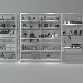 Modern Industrial Bookcase With Metal Frame Wooden Shelves Books And Decorative Items