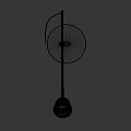 Modern Black Floor Lamp With Adjustable Metal Arm For Home Living Room