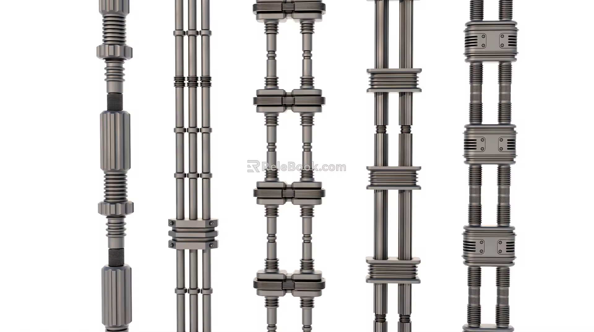 Sci-fi Pipe Hose Cable 3d model