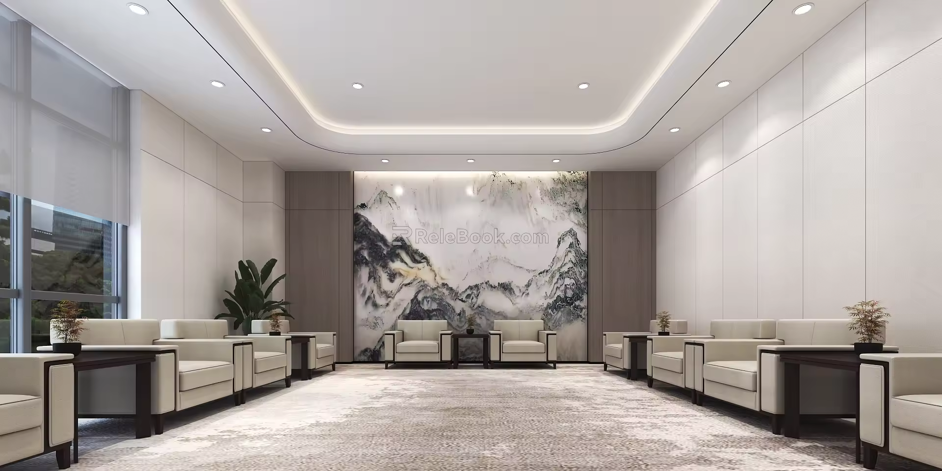 Modern Reception Room Advanced Meeting Room 3d model