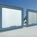 Blue Square Outdoor LED Flood Lights With Bright Illumination And Mounting Brackets