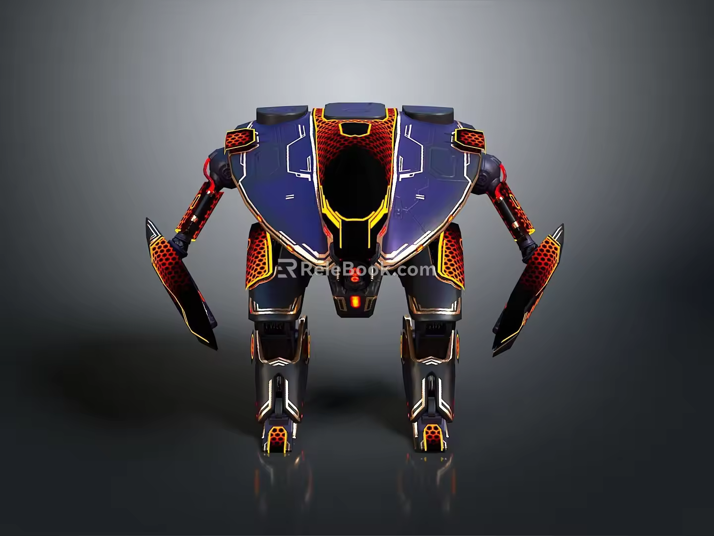 Mech Warrior Mech Soldier Machine Battlearm Mechanical Battlearm Machine Fighter Robot 3d model