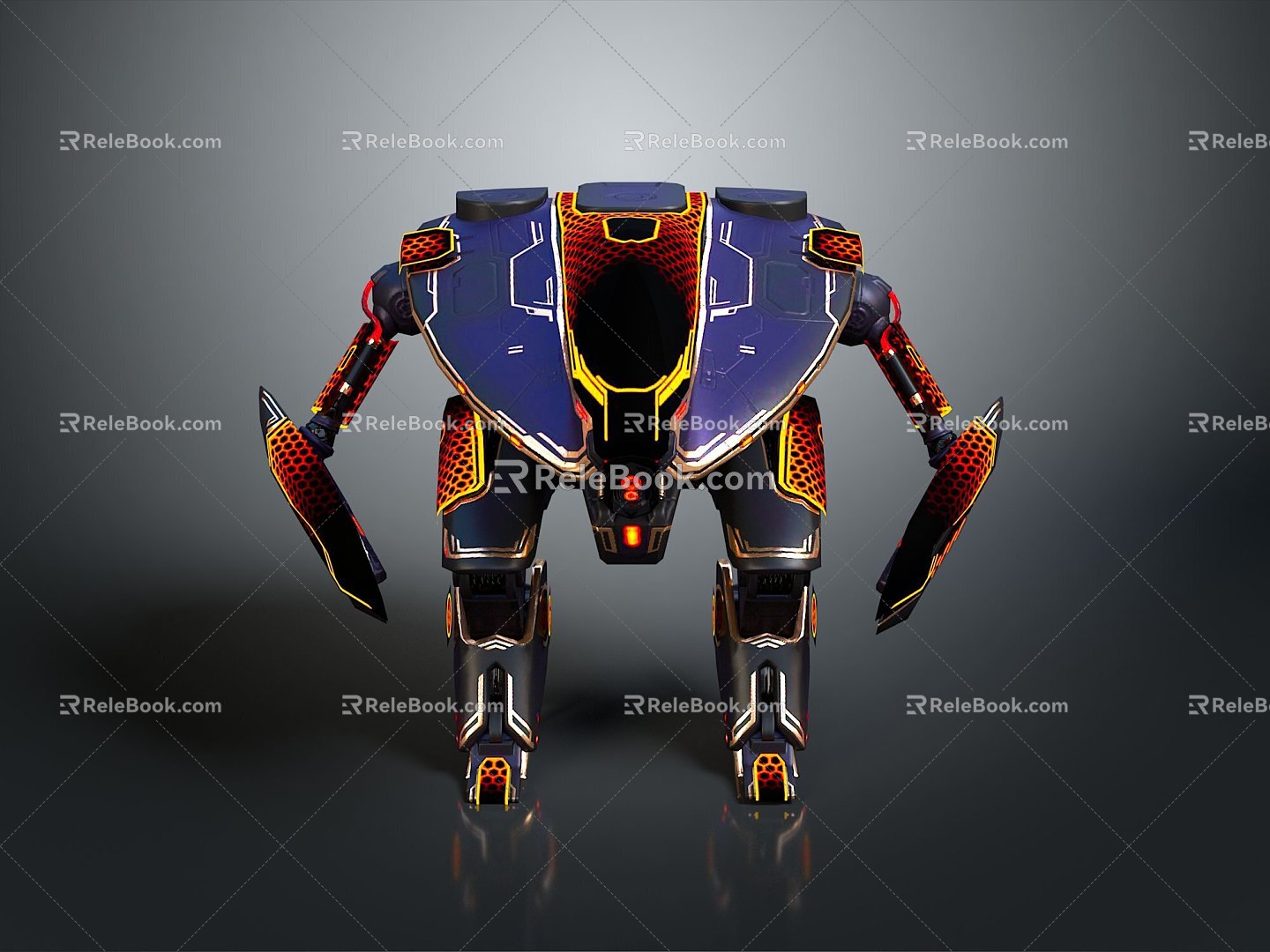 Mech Warrior Mech Soldier Machine Battlearm Mechanical Battlearm Machine Fighter Robot 3d model