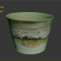 Handcrafted Ceramic Cup With Gradient Colors And Textured Surface For Home Decor