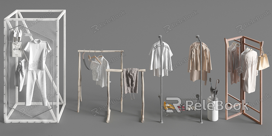 modern hanger clothes model