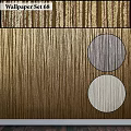 Textured Circular Components With Gray And White Textures On Golden Wood Grain Background