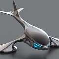 Science Fiction Aircraft Future Aircraft Science Fiction Aircraft Future Aircraft Flying Car Concept Machine Science Fiction Spaceship 3d model