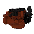 modern engine 3d model