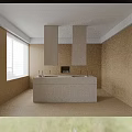 Modern Double Bed With Upholstered Headboard Wall Lamp Nightstand And Vase With White Flowers