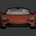 Red Sports Car With Modern Sleek Body Black Roof And Sporty Wheels