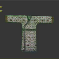 Traditional Chinese Robe Featuring Intricate Floral Patterns And Decorative Trim Design