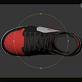 High Top Black Red White Sneakers With Stylish Design And Comfortable Fit For Daily Wear