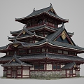 Ancient Architecture Japanese Architecture Japanese House Japanese Palace Japanese Tower 3d model