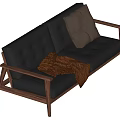 Double sofa 3d model