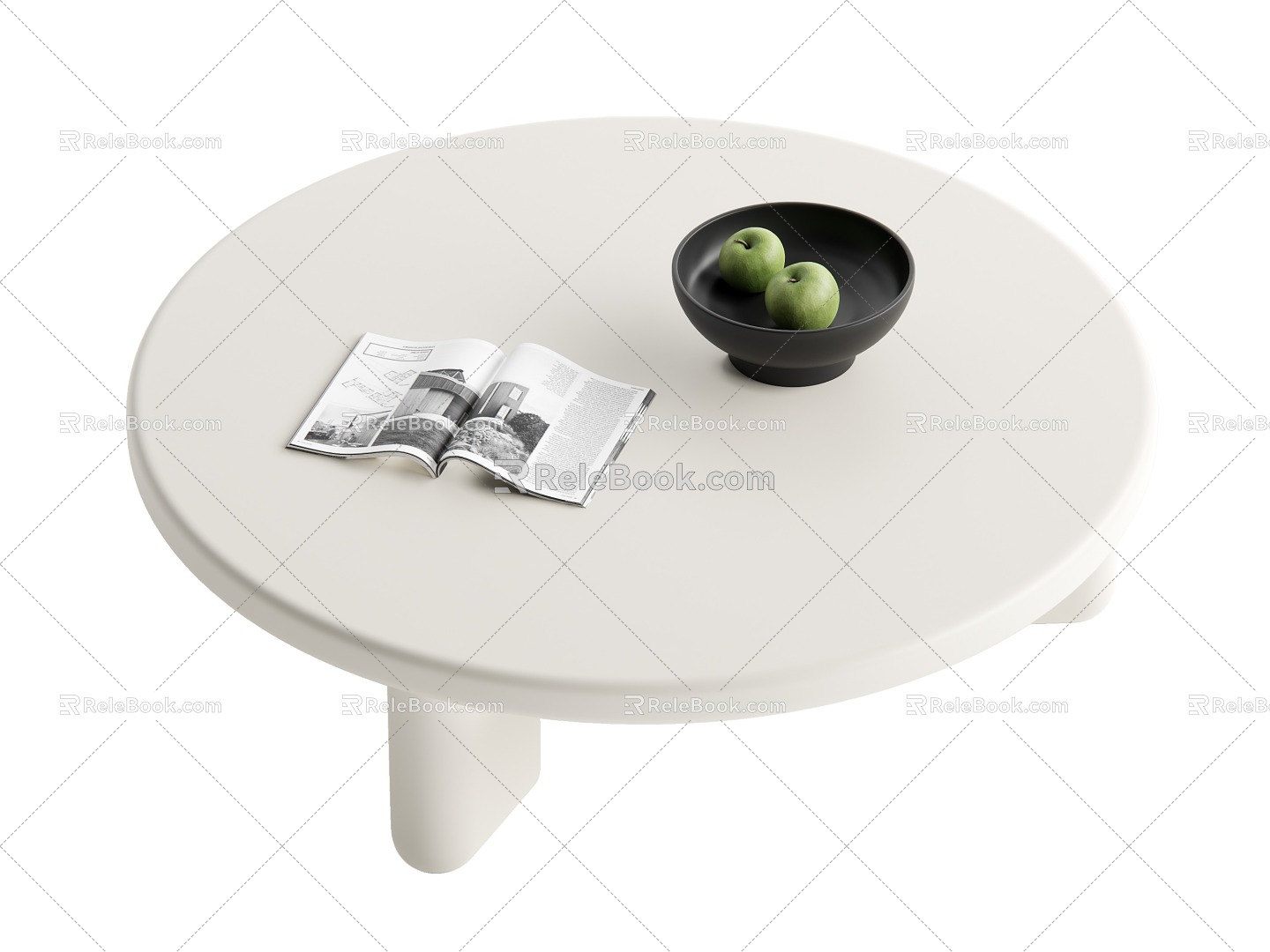 Modern coffee table model