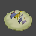 Low Poly Animal Characters in Game and Movie with Various Species