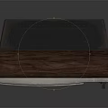 Vintage Retro Electronic TV Appliance With Wooden Frame And Snowy Screen
