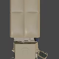 Khaki Colored Six Wheeled Military Utility Vehicle With Sturdy Design And Open Door Cargo Bed