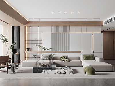 modern living room model