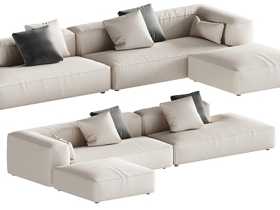 Corner sofa Living room sofa 3d model