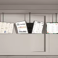 Commercial Hanging Menu Display Screens For Commercial Spaces With Multiple Menu Content Panels