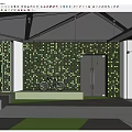 Modern Living Plant Wall Design With Decorative Lights And Bicycle In Indoor Space