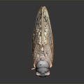 Modern cicada cicada cicada shell 3d model