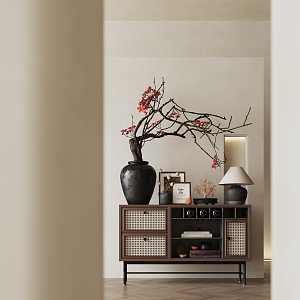Decorative Cabinet Decorative Cabinet Ornaments Decorative Ceramic Books 3d model