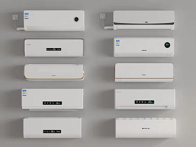 Top Air Conditioner Fans With Various White Models For Home Cooling Needs 3d model