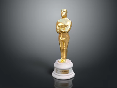 Modern Trophy World Cup Golden Man Football Trophy Champions Trophy 3d model