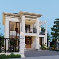 Single-family villa 3d model