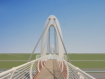 High imitation Guangzhou Liede Bridge 3d model