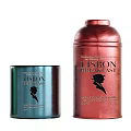 Colorful Metallic Tea Tins With Lisbon Tea Logo