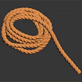 twine rope a bundle of rope 3d model