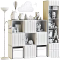 Cute Children's Room Storage Shelving Unit With Pink Cabinets Stuffed Toys And Storage Boxes