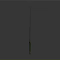 Medieval Weapon Sword With Silver Blade Green Hilt And Golden Guard