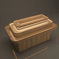 Modern Wooden Display Shelving Unit With Multi layer Storage For Retail Products