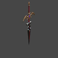 Red Sword 3d model