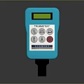 LANDTEK DT-2234C Digital Tachometer with Blue Casing Digital Display Control Buttons and Measuring Probe