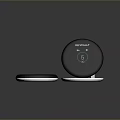 Revolt Computer Smart Device With Round Black Design Wi-Fi Connectivity And Digital Interface 3d model