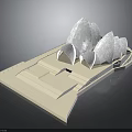 Modern Architectural Masterpiece Featuring White Shell Like Roof Design And Iconic Structure 3d model