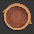 Chinese-style water tank container 3d model