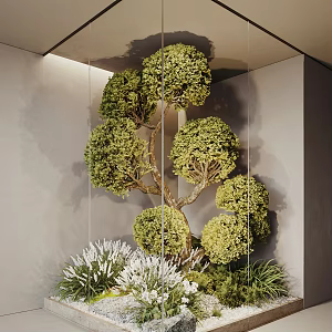 interior glass landscape landscaping interior landscaping 3d model
