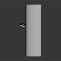 Modern Furniture Mounted Wall Lamp Featuring Black White Finish And Illuminated Glow