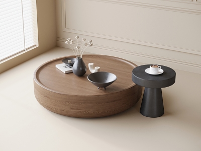 Modern round coffee table 3d model