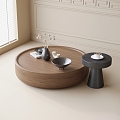 Modern round coffee table 3d model