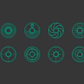 Industrial Hardware Tools With Multiple Metal Mechanical Gears Of Various Sizes