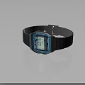 Casio Digital Watch With Classic Design Black Resin Strap And Digital Time